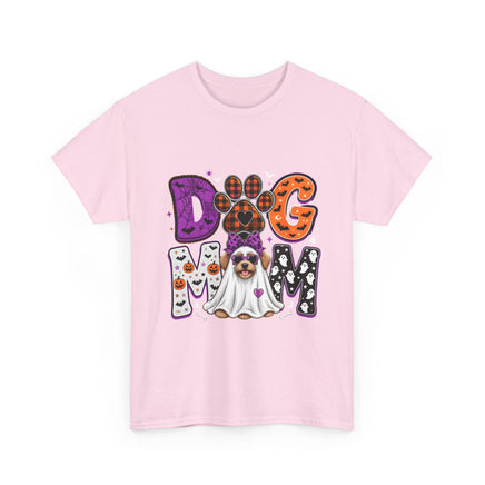 Dog Mom Halloween T‑Shirt — Ghost Pup & Spooky Pattern Tee - Westport Cove