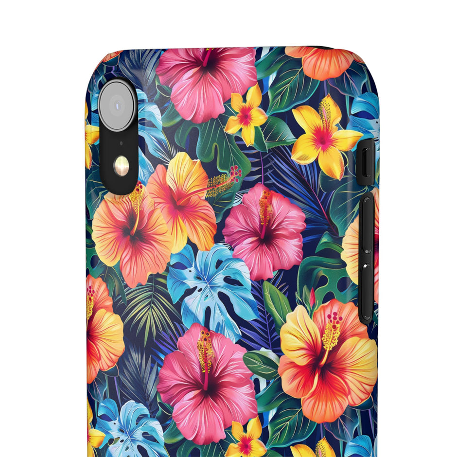 Tropical Hibiscus - Elite Phone Case — Floral Hawaiian Pattern Phone Cover