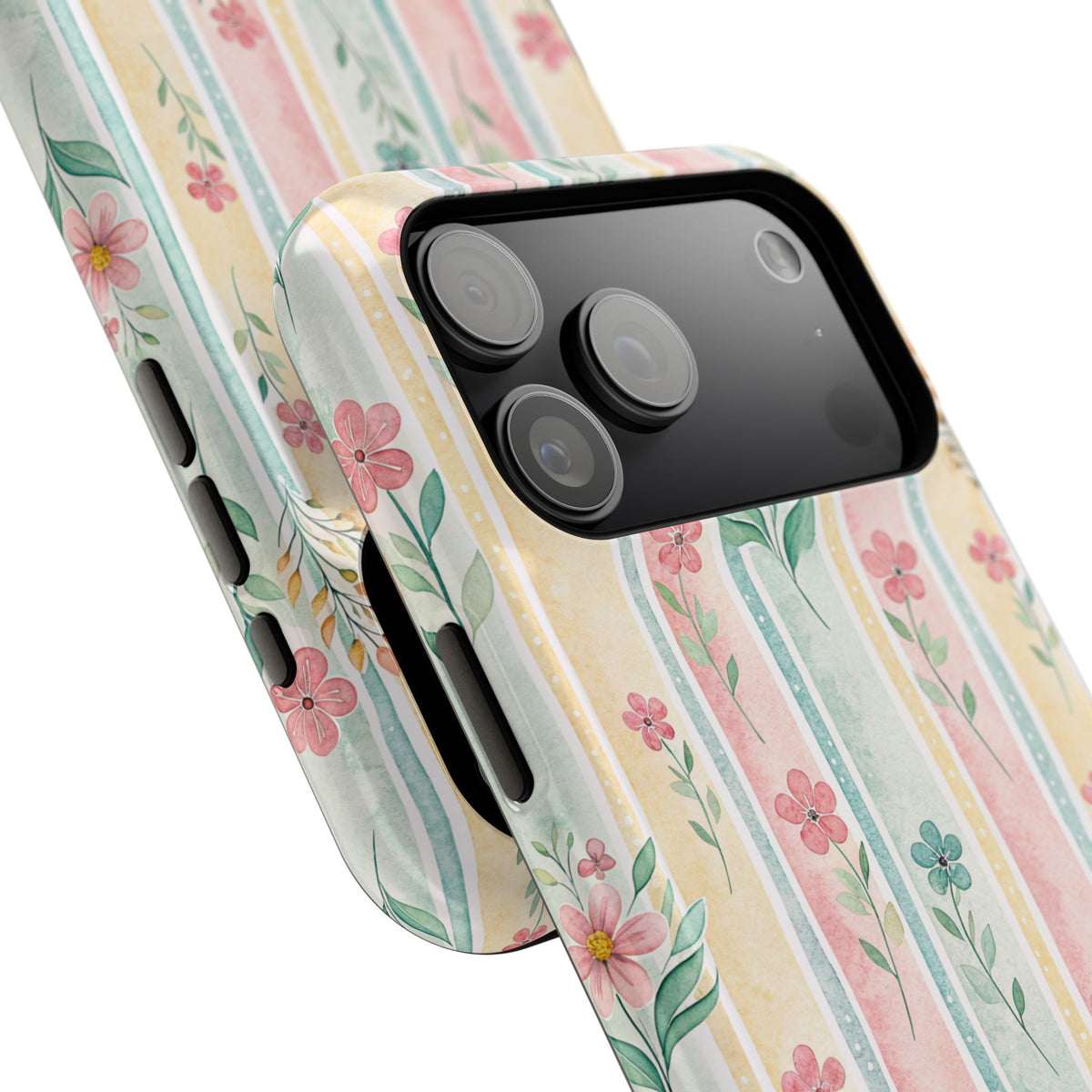 Floral Stripe - Extreme Phone Case