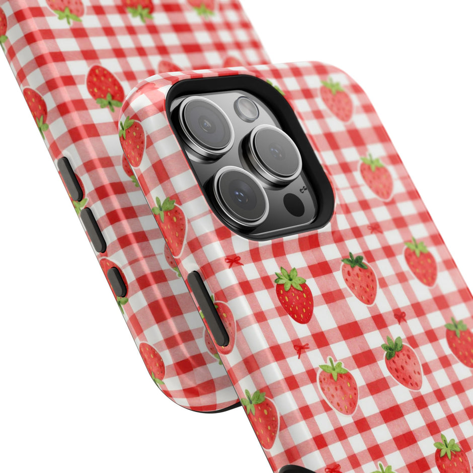 Strawberry Gingham - Extreme MagSafe Phone Case