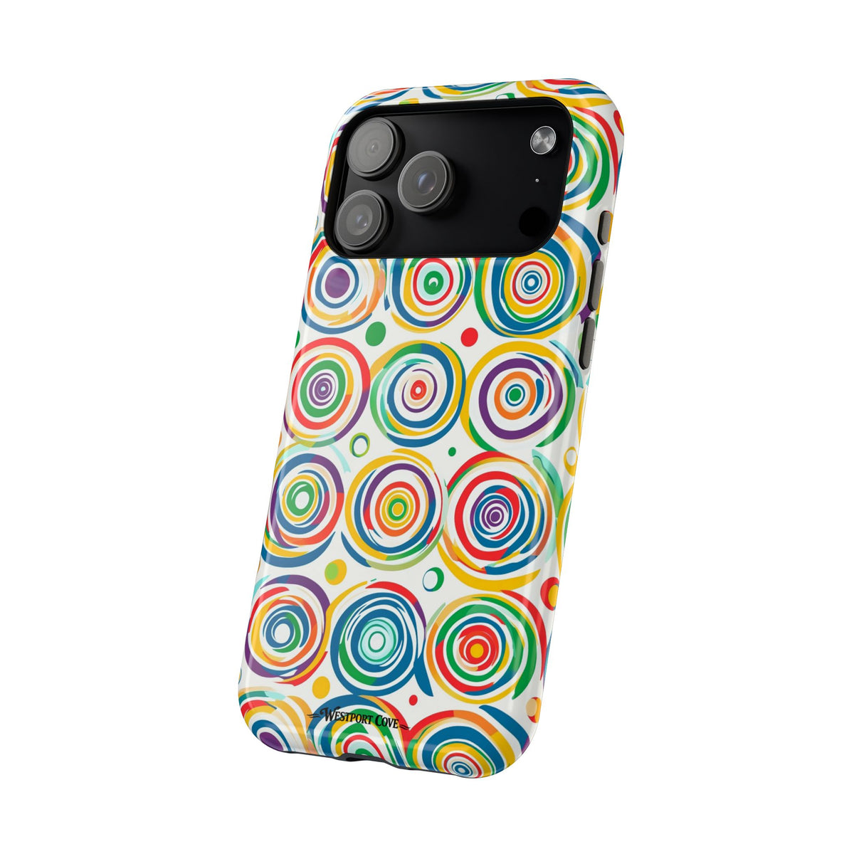 Colorful Concentric Circles Extreme Impact MagSafe Phone Case