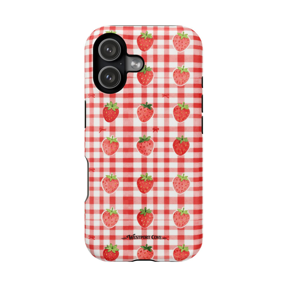 Strawberry Gingham - Extreme MagSafe Phone Case
