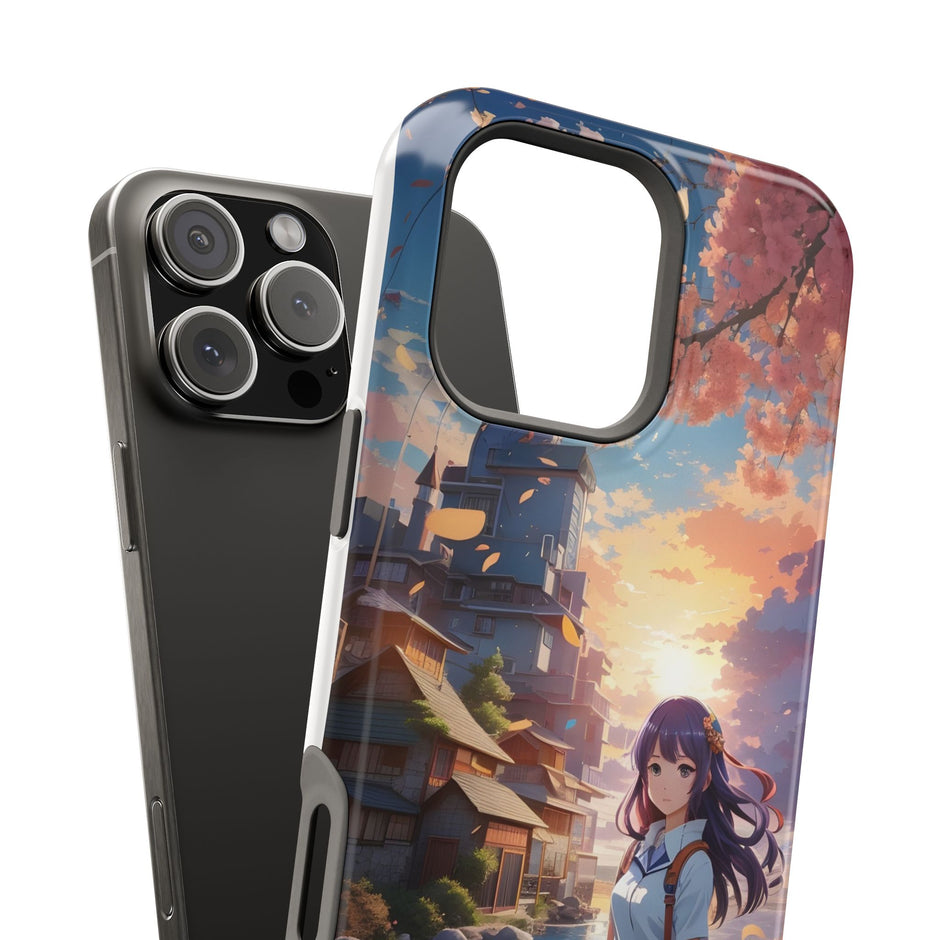 Anime Cherry Blossom Extreme Impact MagSafe Phone Case