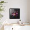 Halloween Broom Canvas Print — “A Girl Gotta Have Options” Framed Wall Art