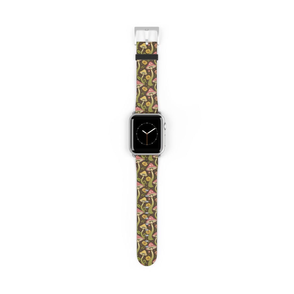 Magic Mushroom - Apple Watch Band  - Vintage Forest Fungi Apple Watch Strap