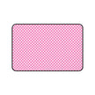 Pink Gingham  - Desk Mat — Cute Checkered Mouse Pad for Office & Study