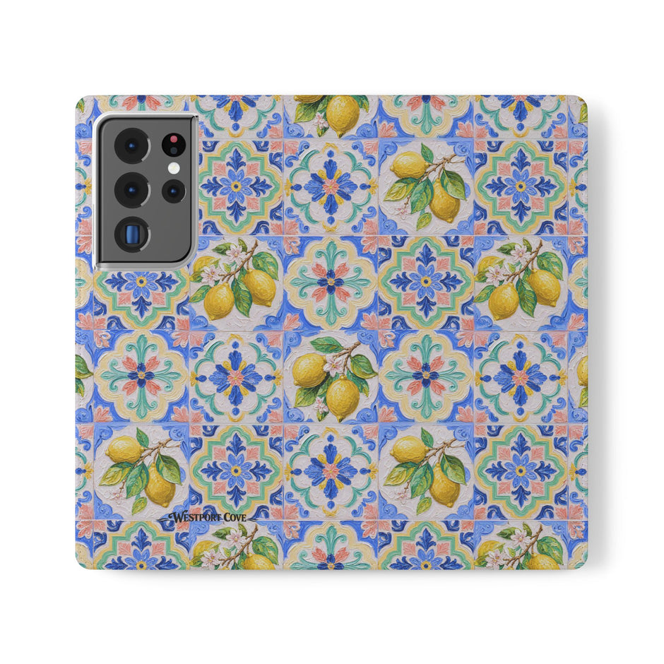 Santorini Lemon - Flip Case