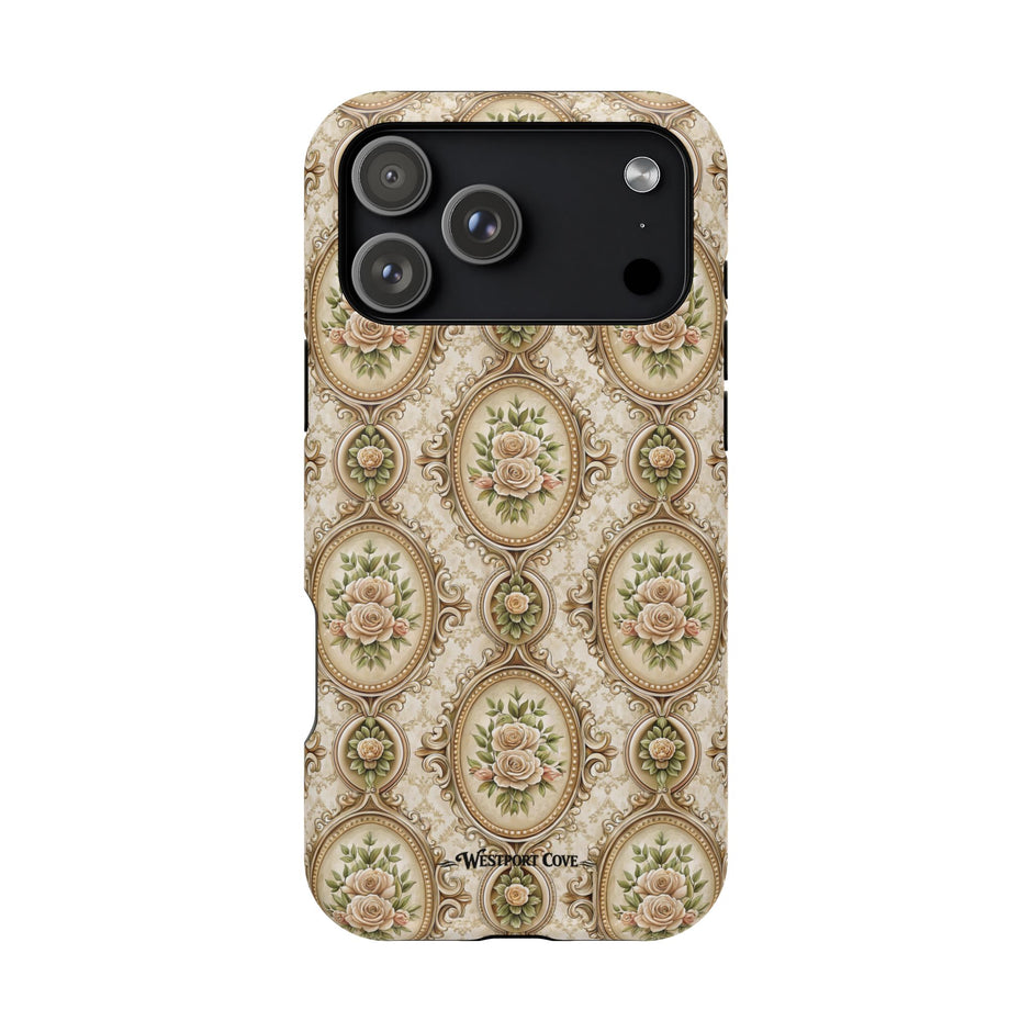 Floral Vintage Medallion Phone Case — Extreme Impact MagSafe Phone Case