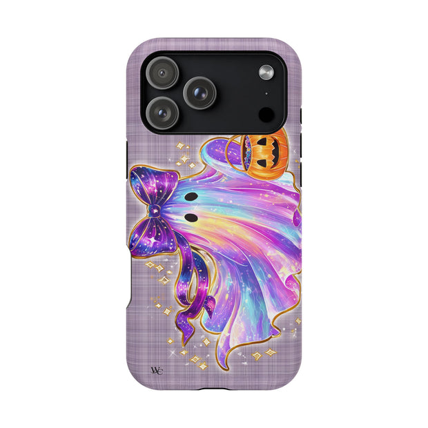 Cute Rainbow Ghost Halloween Phone Case - Extreme Impact MagSafe Phone Case