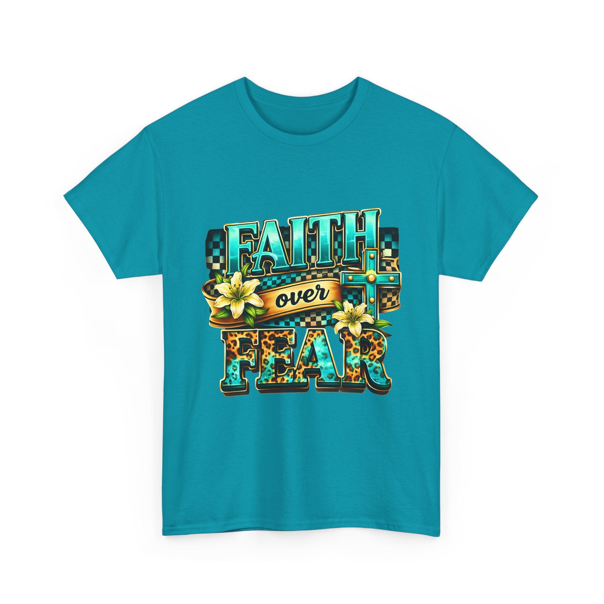 Faith Over Fear T-Shirt — Inspirational Christian Graphic Tee