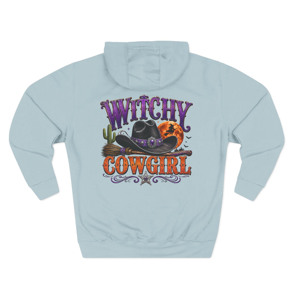 Witchy Cowgirl Hoodie – Halloween Western Fleece Pullover