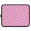 Pink Gingham  - Laptop Sleeve — Cute Plaid Protective Case