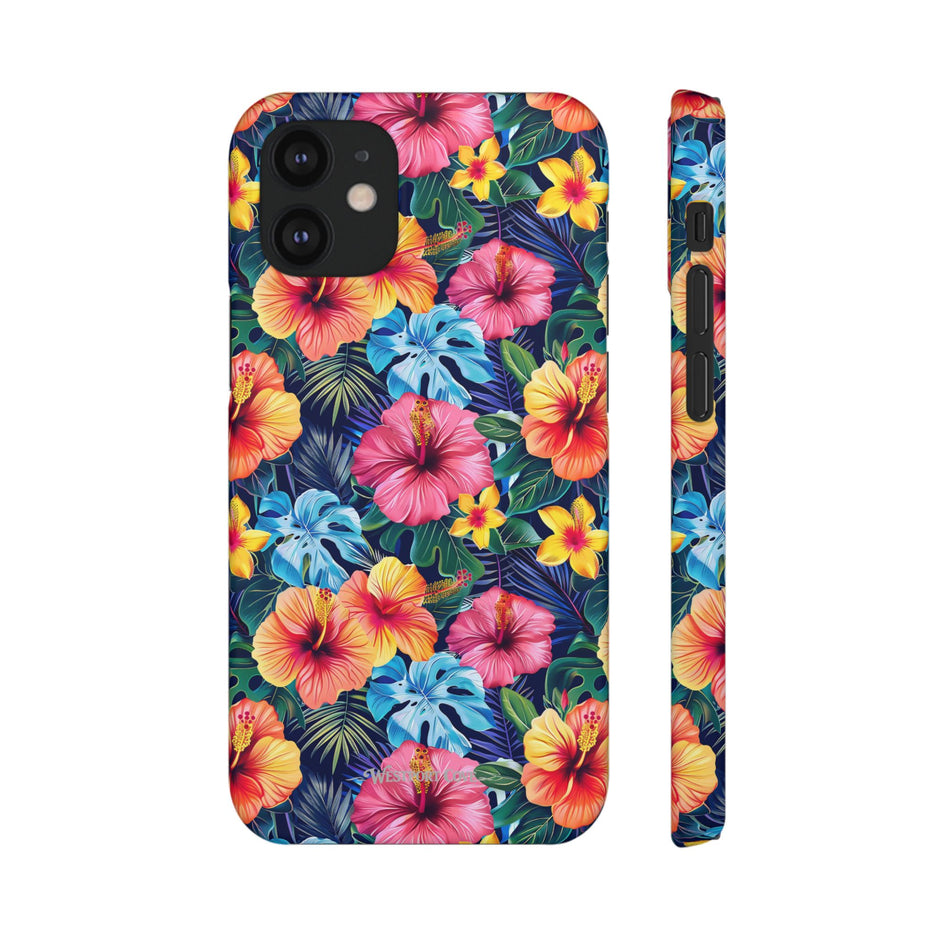 Tropical Hibiscus - Elite Phone Case — Floral Hawaiian Pattern Phone Cover