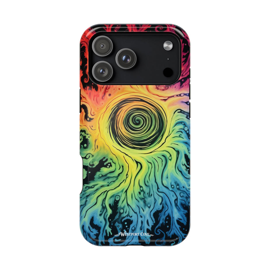 Psychedelic Rainbow Swirl Phone Case — Extreme Magsafe Phone Case