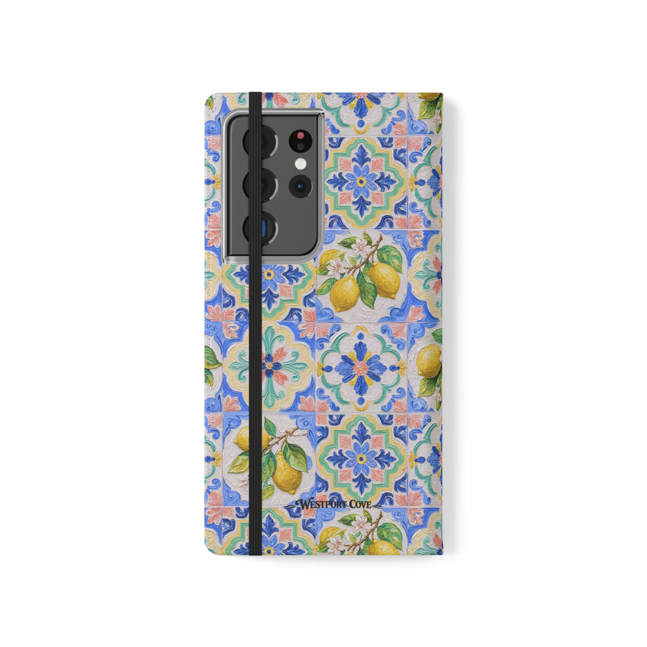 Santorini Lemon - Flip Case