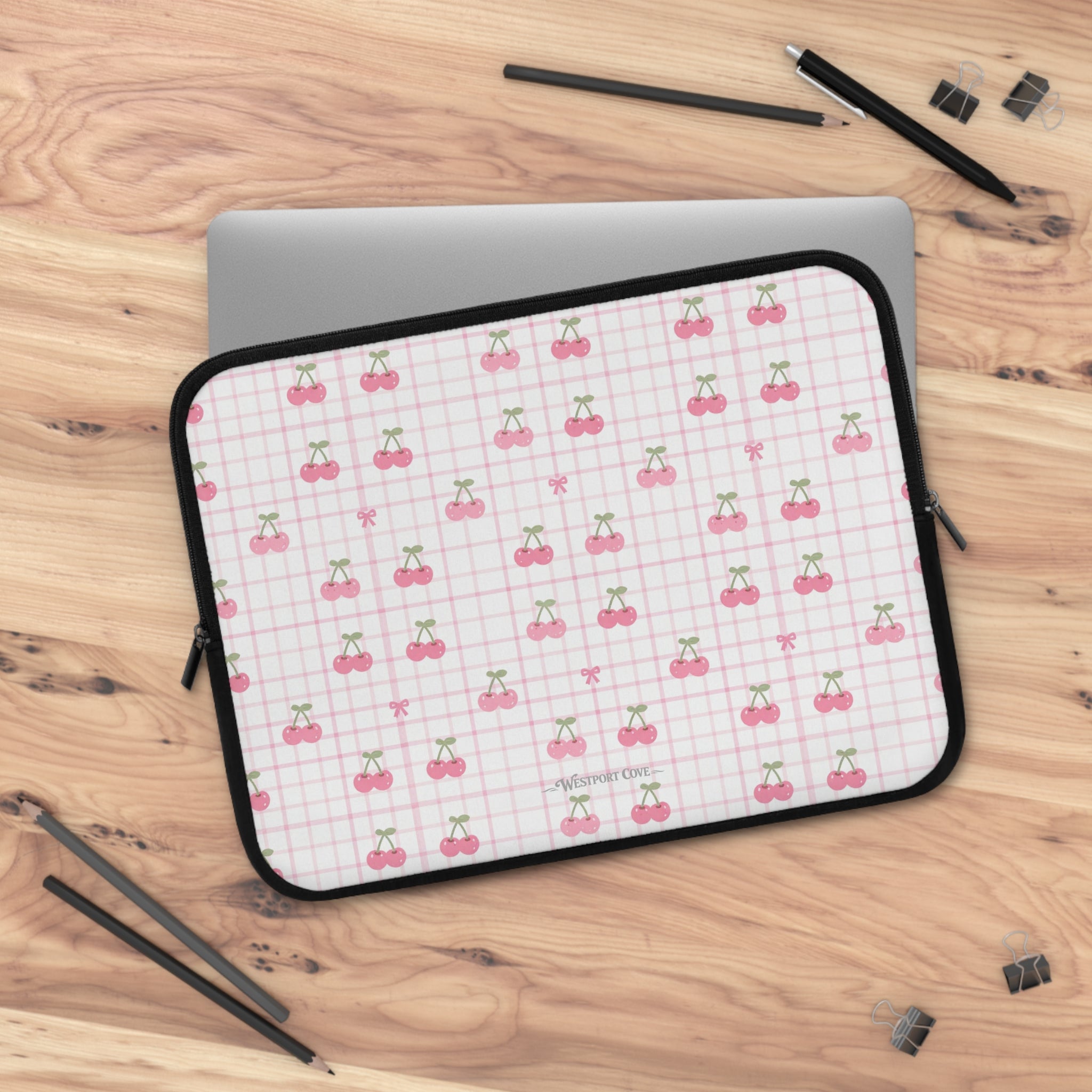 Cherry Ice Cream Smile - Safe Harbor Laptop Sleeve