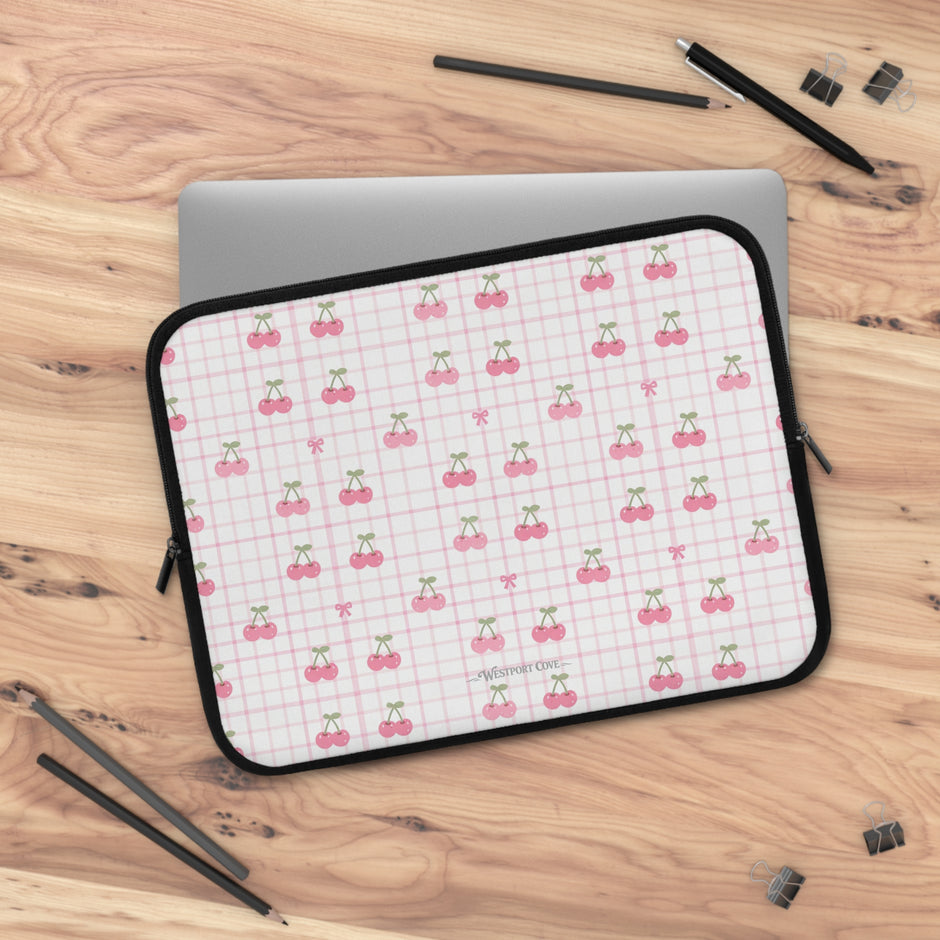 Cherry Ice Cream Smile - Safe Harbor Laptop Sleeve