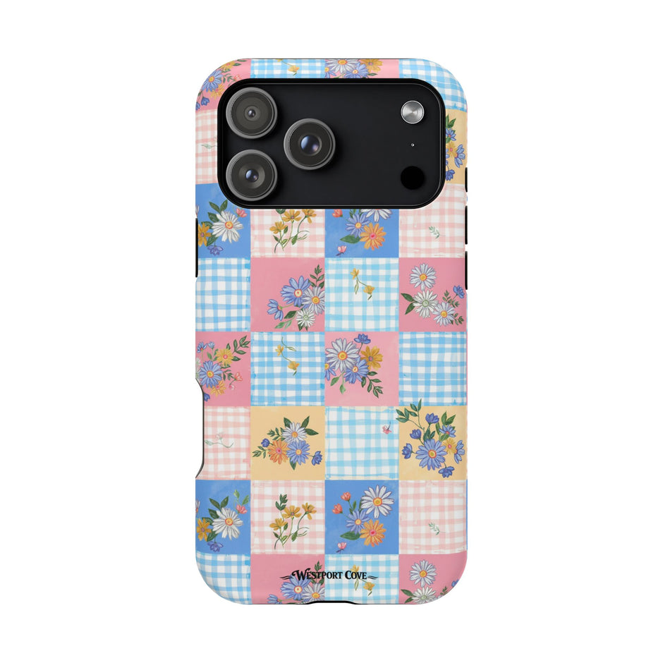 Pastel Floral Patchwork Extreme Impact MagSafe Phone Case