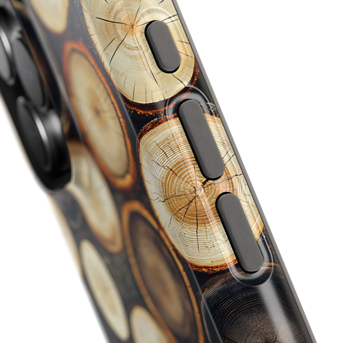 Timber - Wood Slice Pattern Extreme Impact MagSafe Phone Case Protective Cover