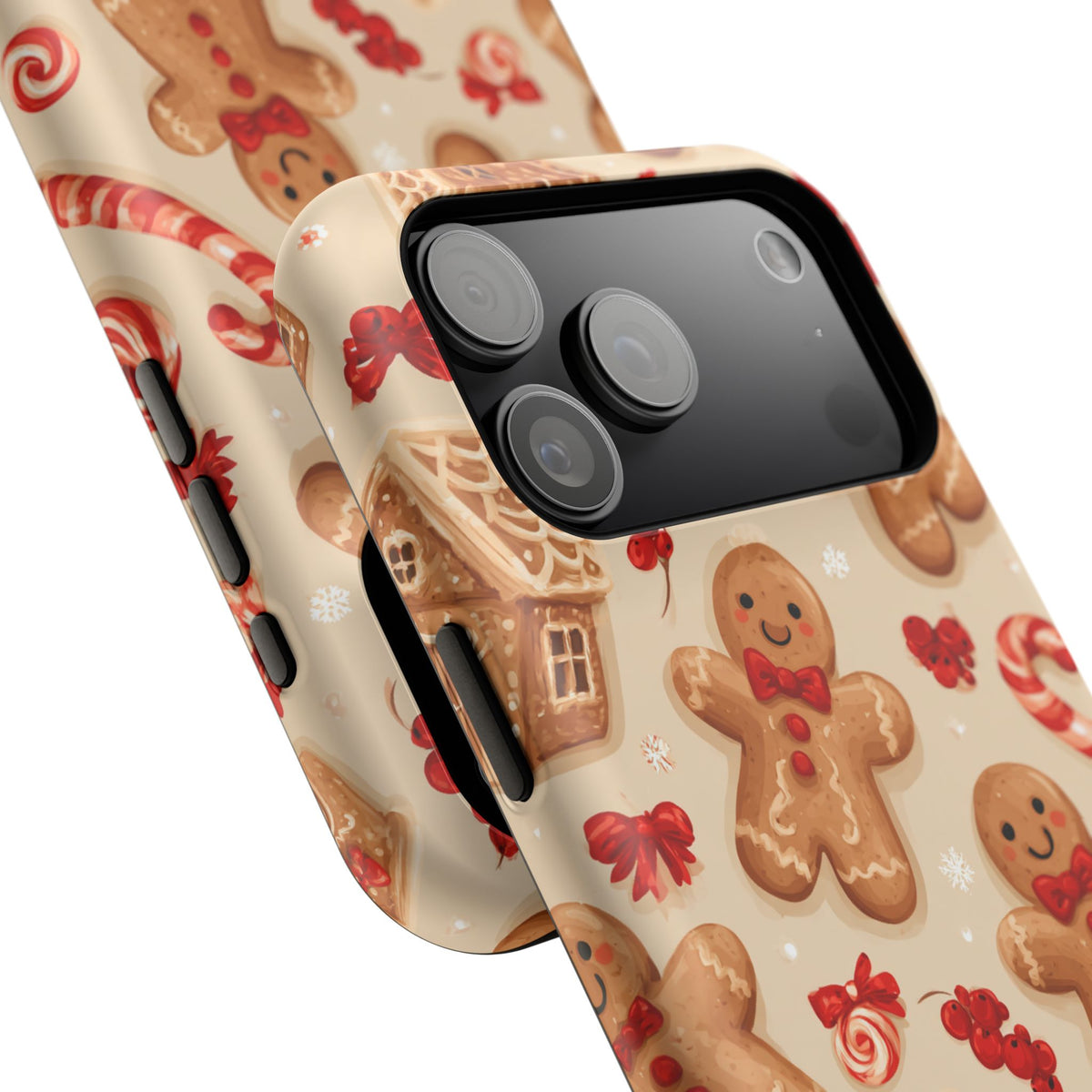 Gingerbread Men and Candy Canes  Extreme Impact MagSafe Phone Case | Christmas Cookie Design