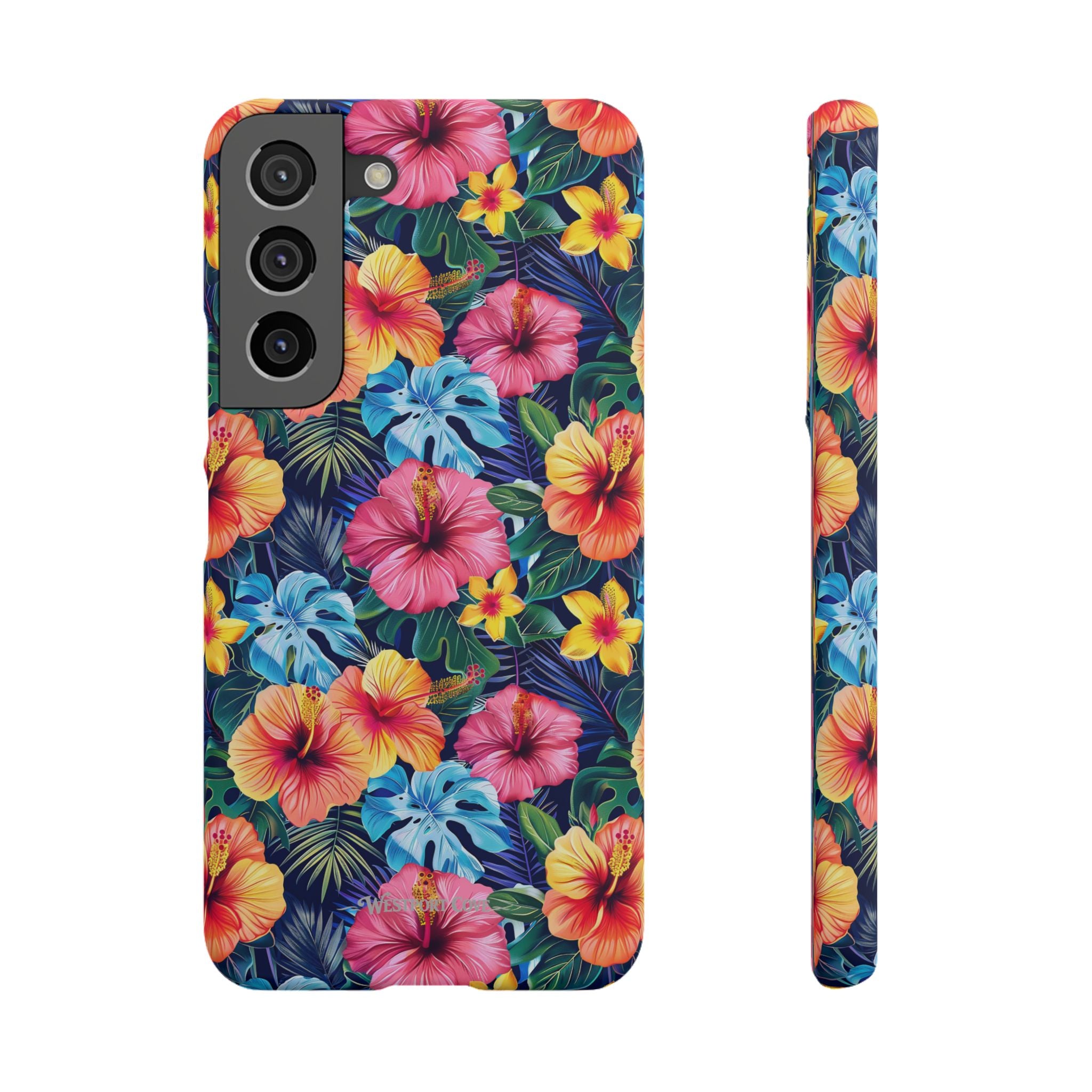 Tropical Hibiscus - Elite Phone Case — Floral Hawaiian Pattern Phone Cover