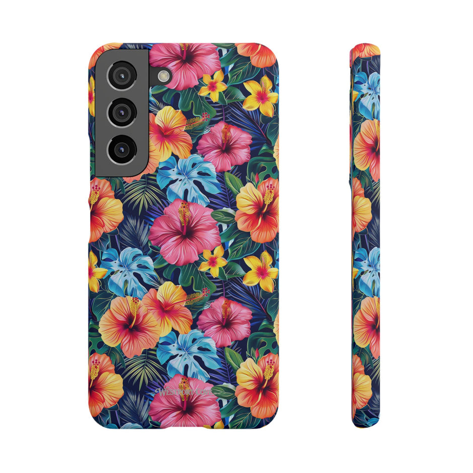 Tropical Hibiscus - Elite Phone Case — Floral Hawaiian Pattern Phone Cover