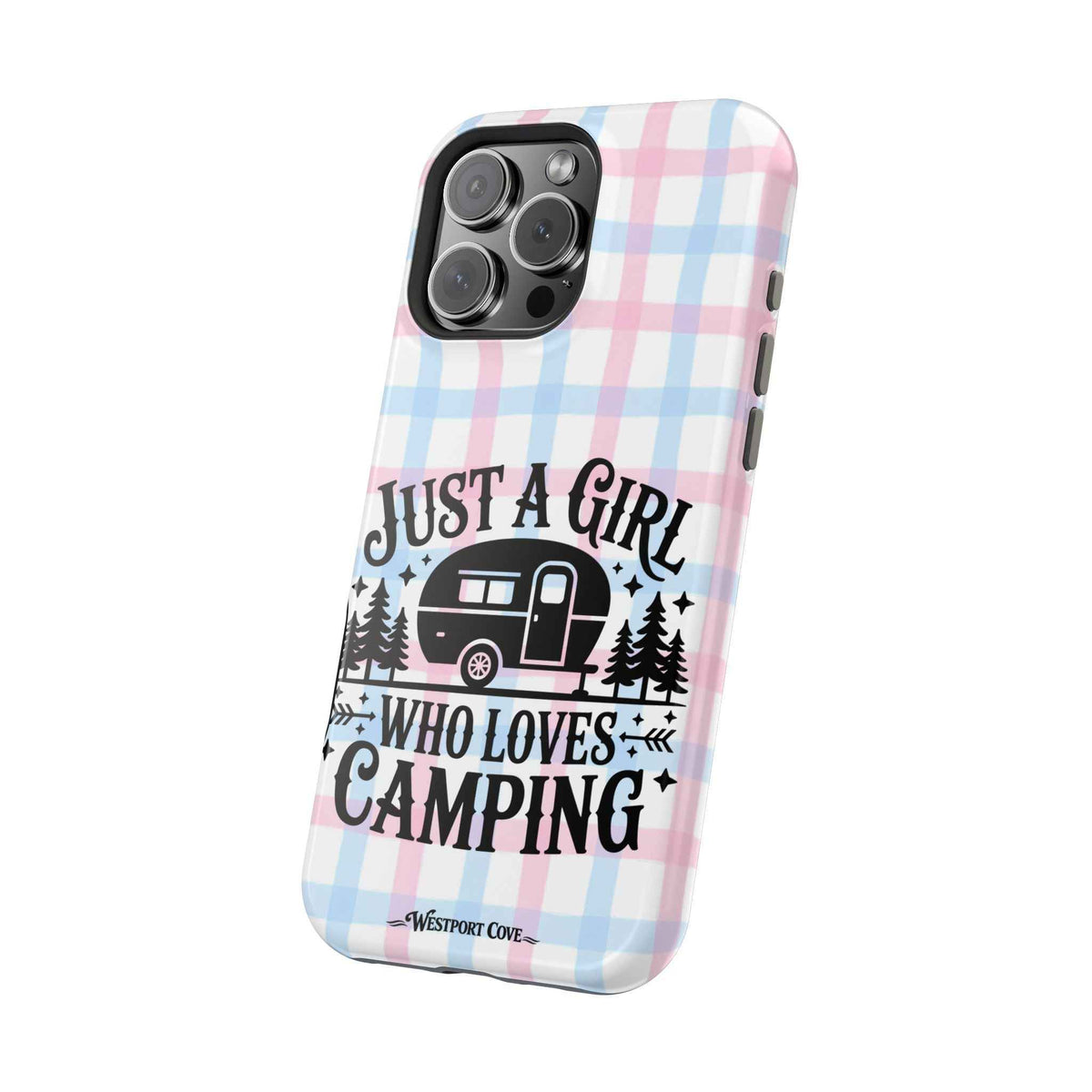 Just A Girl Who Loves Camping - Extreme Impact MagSafe Phone Case