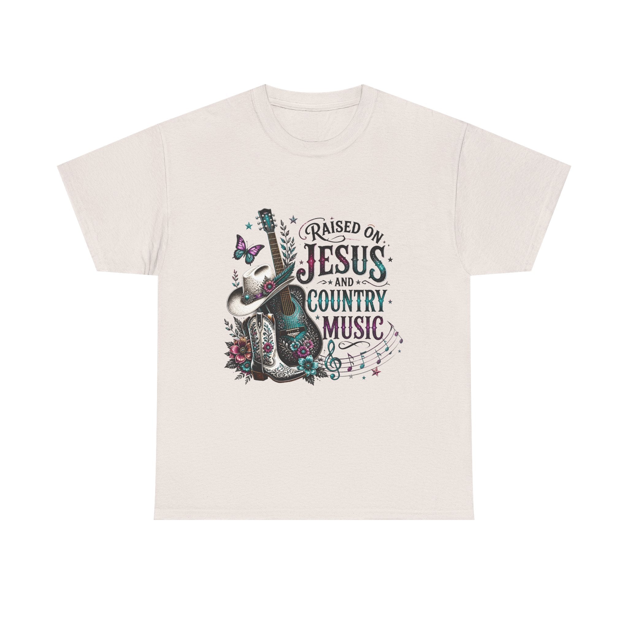 Raised on Jesus and Country Music T-Shirt