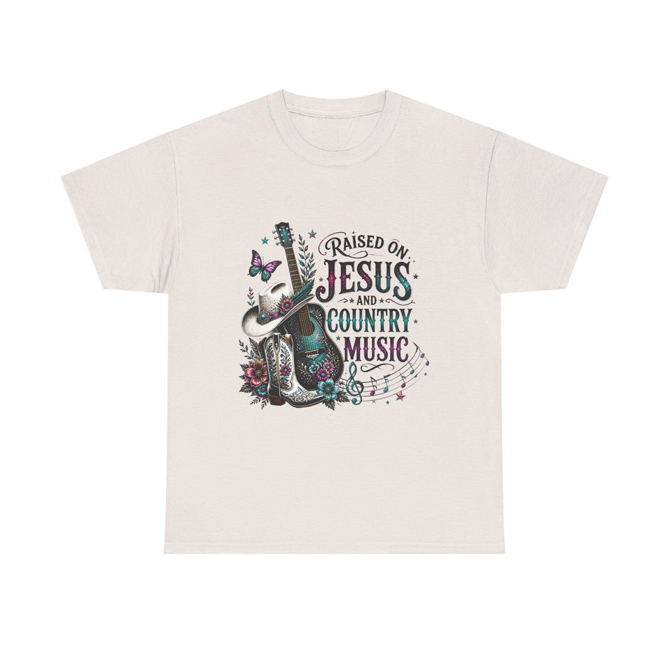 Raised on Jesus and Country Music T-Shirt