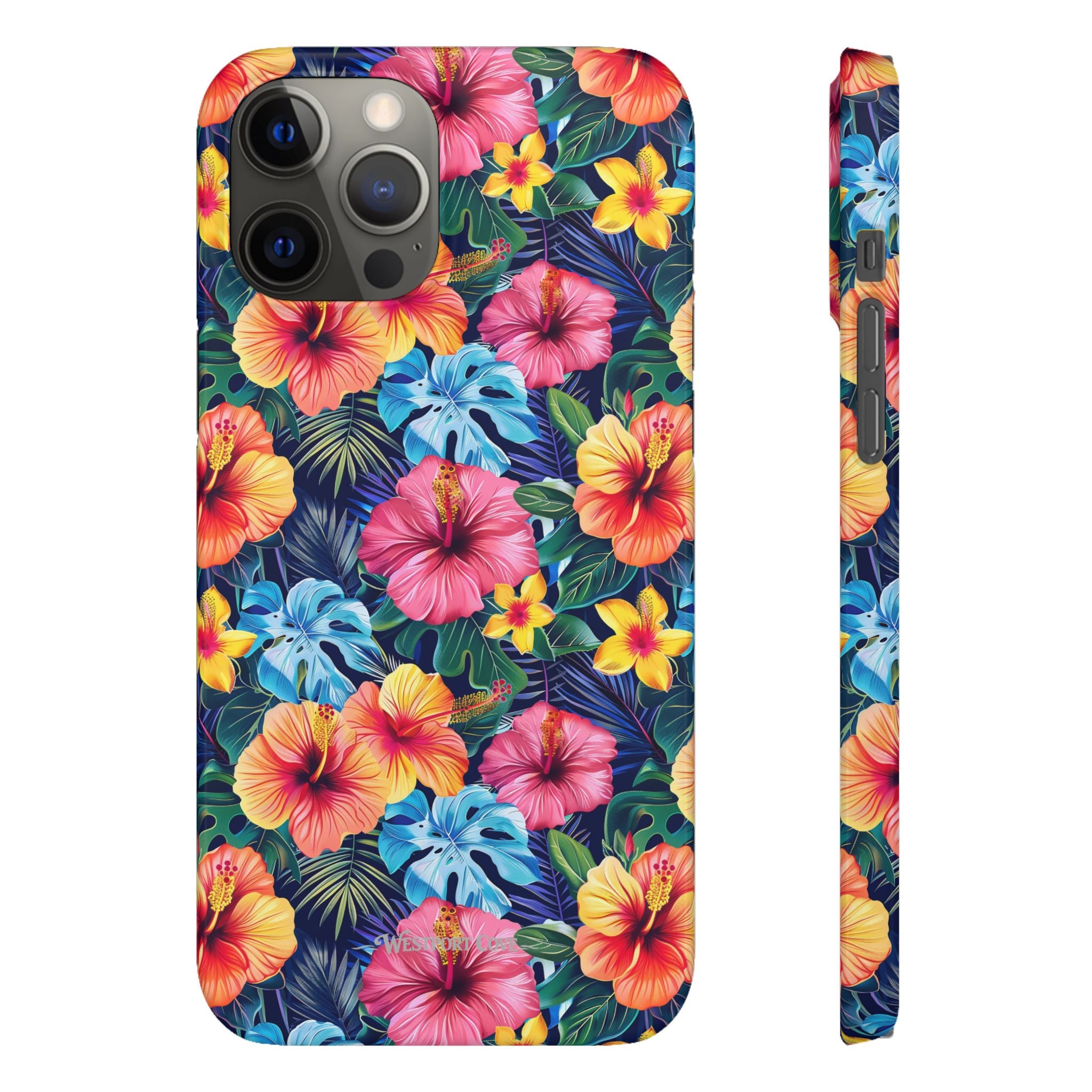 Tropical Hibiscus - Elite Phone Case — Floral Hawaiian Pattern Phone Cover