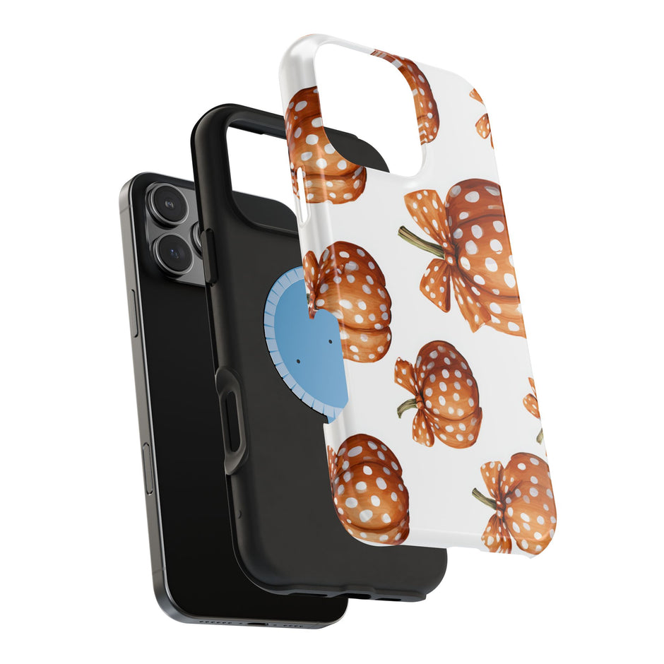 Polka Dot Pumpkin Extreme Impact MagSafe Phone Case