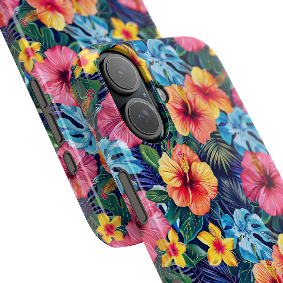 Tropical Hibiscus - Essential Phone Case — Floral Beach Vibe Phone Cover