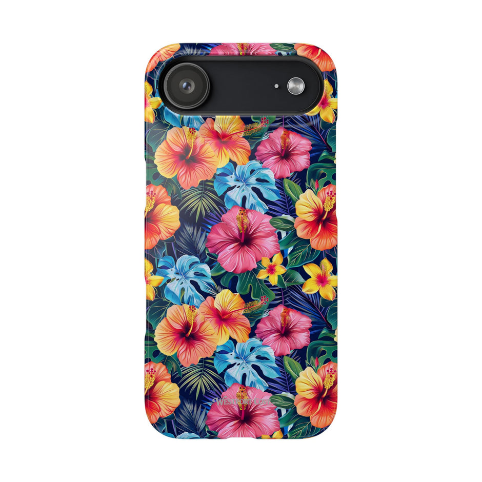 Tropical Hibiscus - Elite Phone Case — Floral Hawaiian Pattern Phone Cover