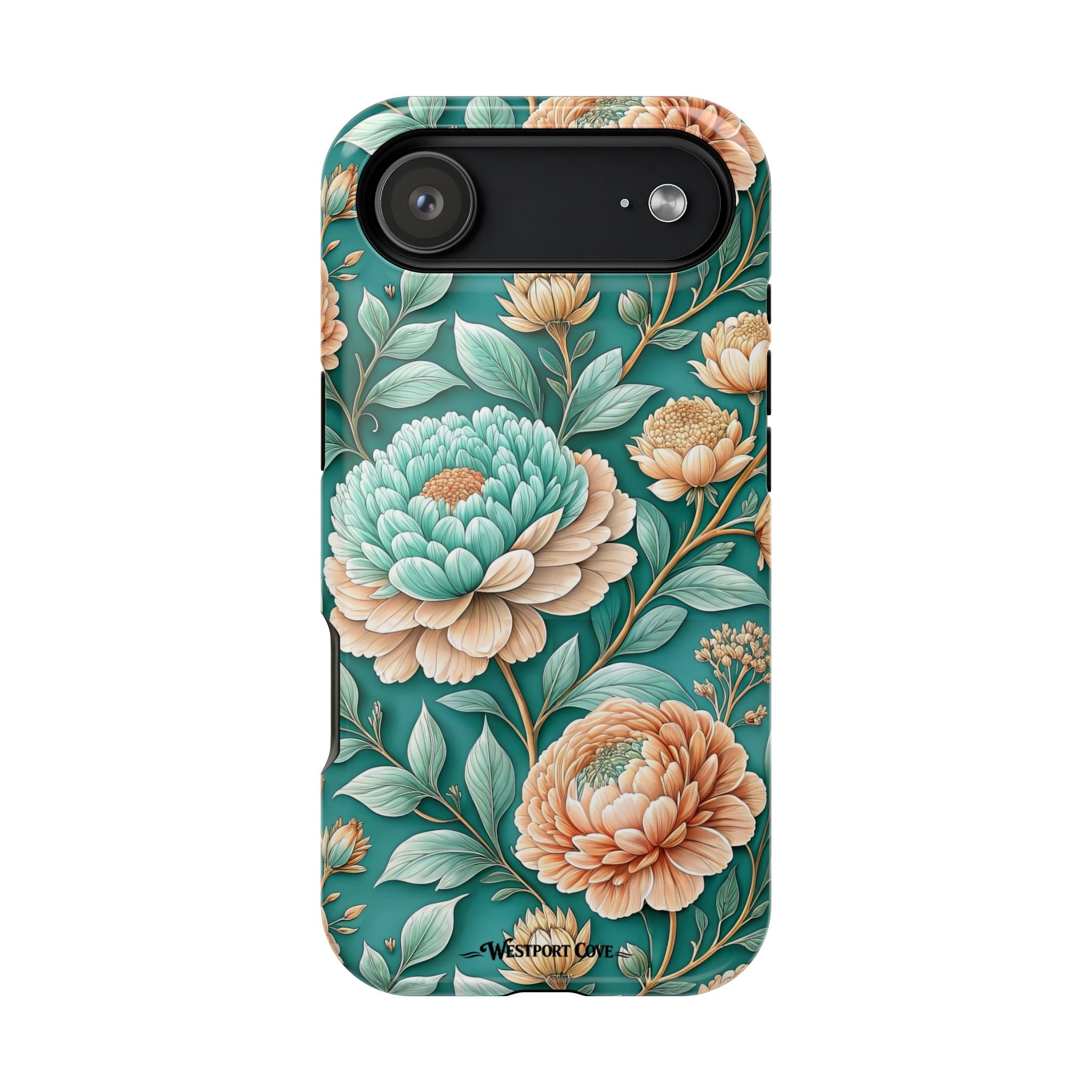 Teal Peony - Extreme MagSafe Phone Case