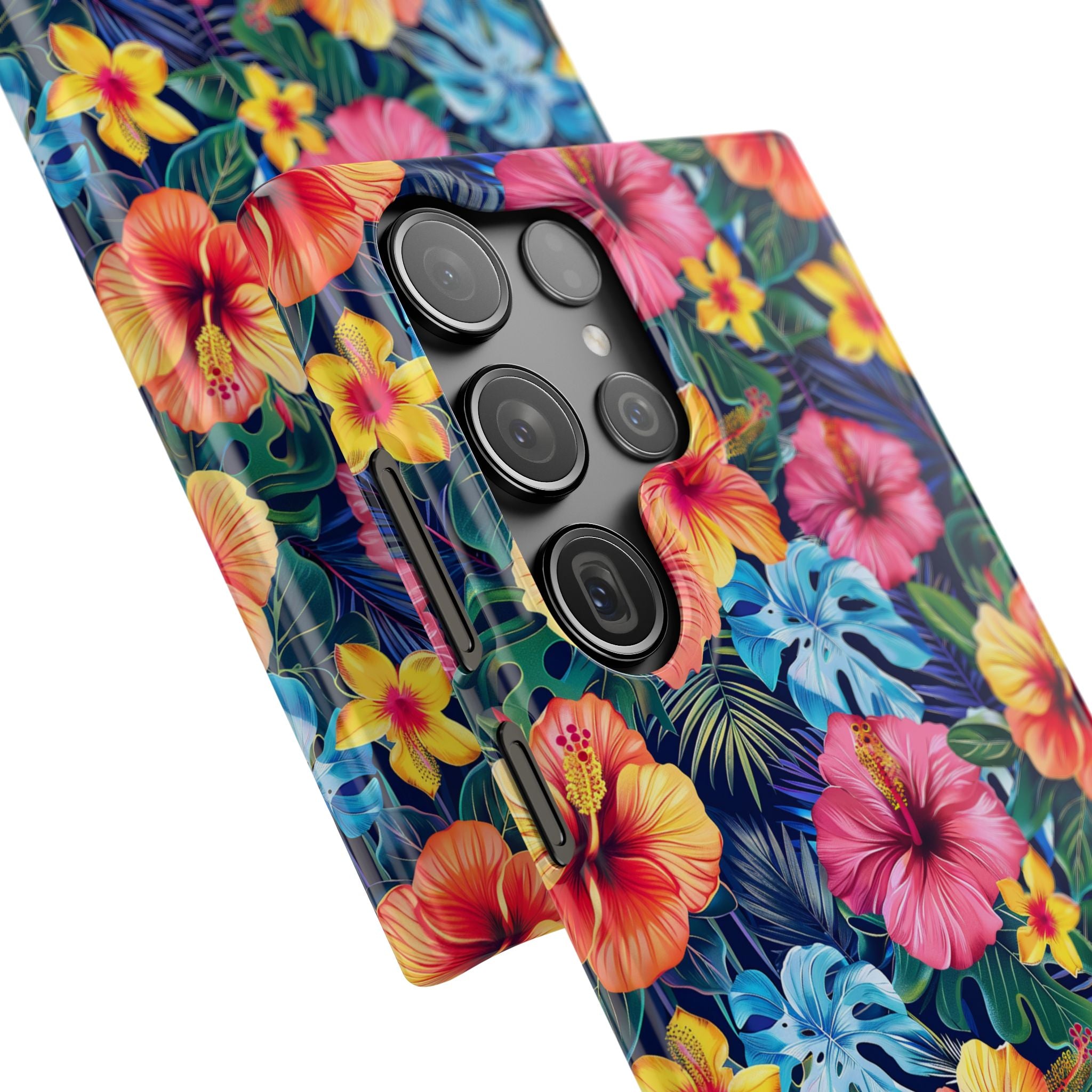 Tropical Hibiscus - Elite Phone Case — Floral Hawaiian Pattern Phone Cover