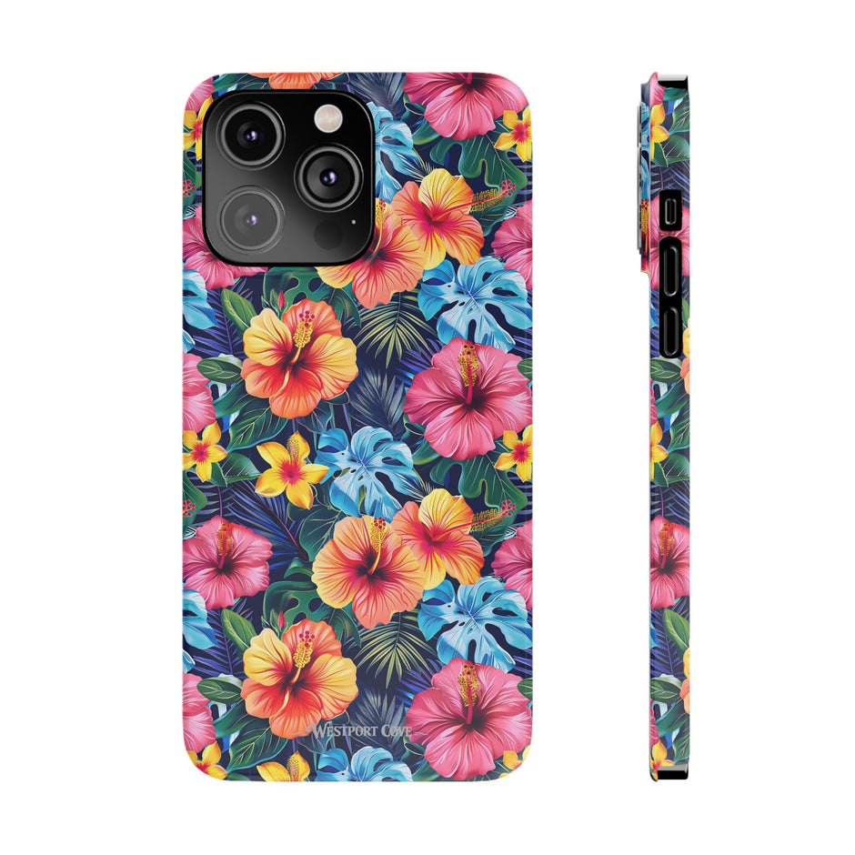 Tropical Hibiscus - Essential Phone Case — Floral Beach Vibe Phone Cover