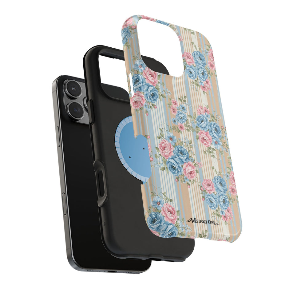 Floral Vintage Stripe - Extreme MagSafe Phone Case