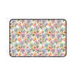 Floral Paint Desk Mat — Pastel Rose Pattern Office Mousepad