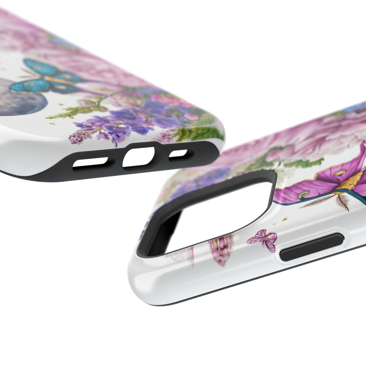 Floral Moon & Butterflies Extreme Impact MagSafe Phone Case