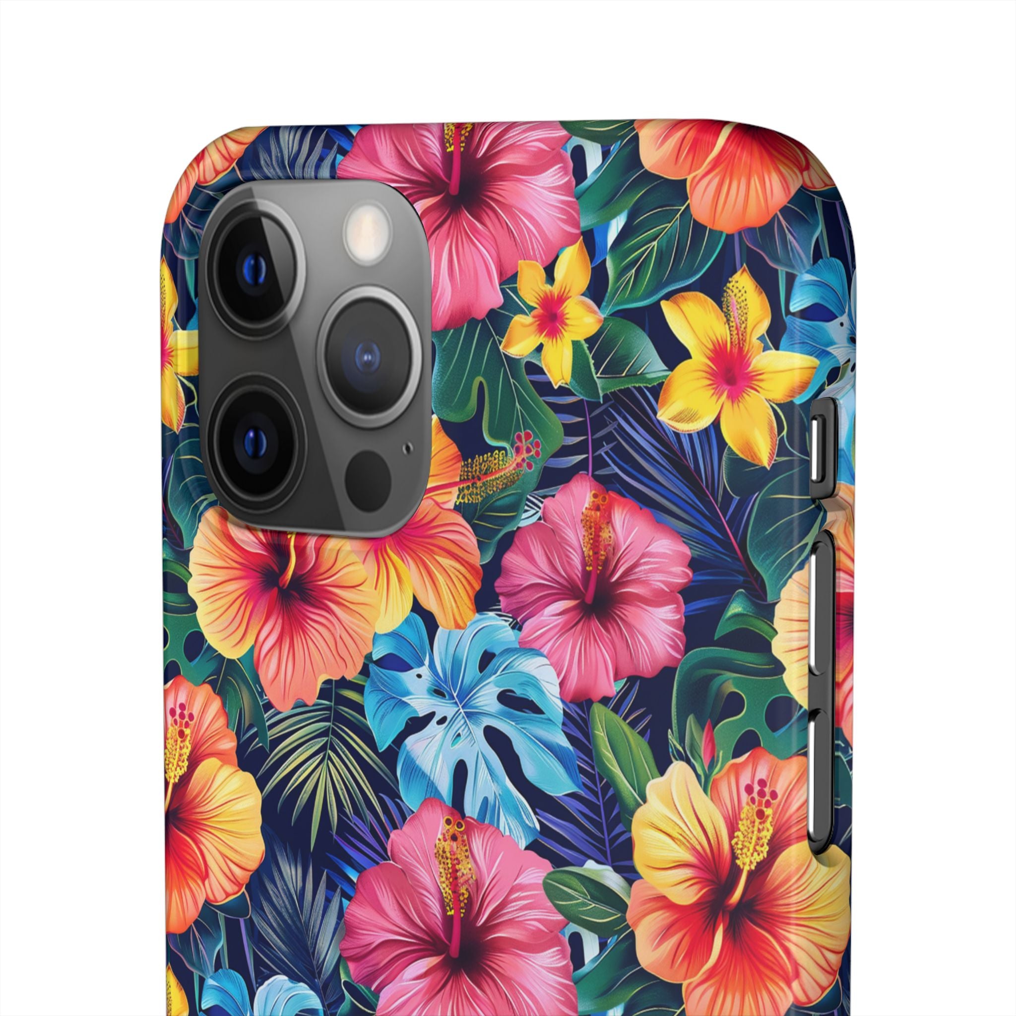 Tropical Hibiscus - Elite Phone Case — Floral Hawaiian Pattern Phone Cover