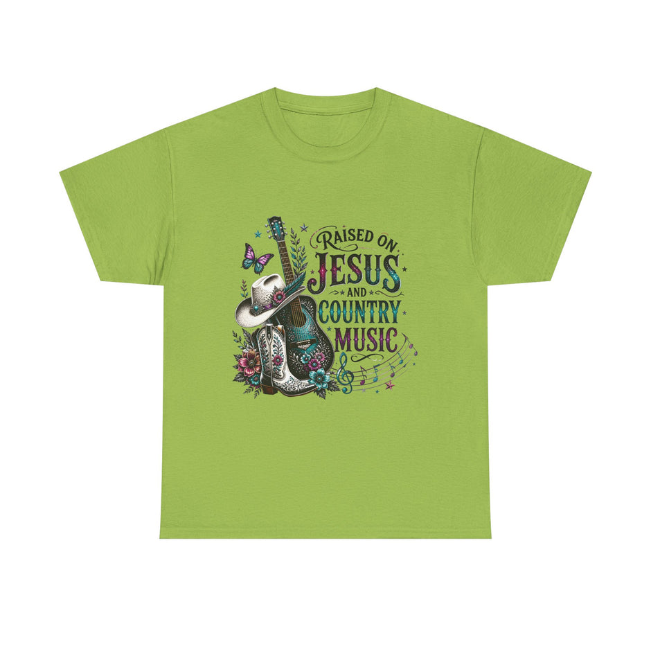 Raised on Jesus and Country Music T-Shirt