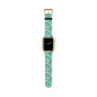 The Blue - Daisy Meadow Floral Apple Watch Band – Teal Daisy Apple Watch Strap