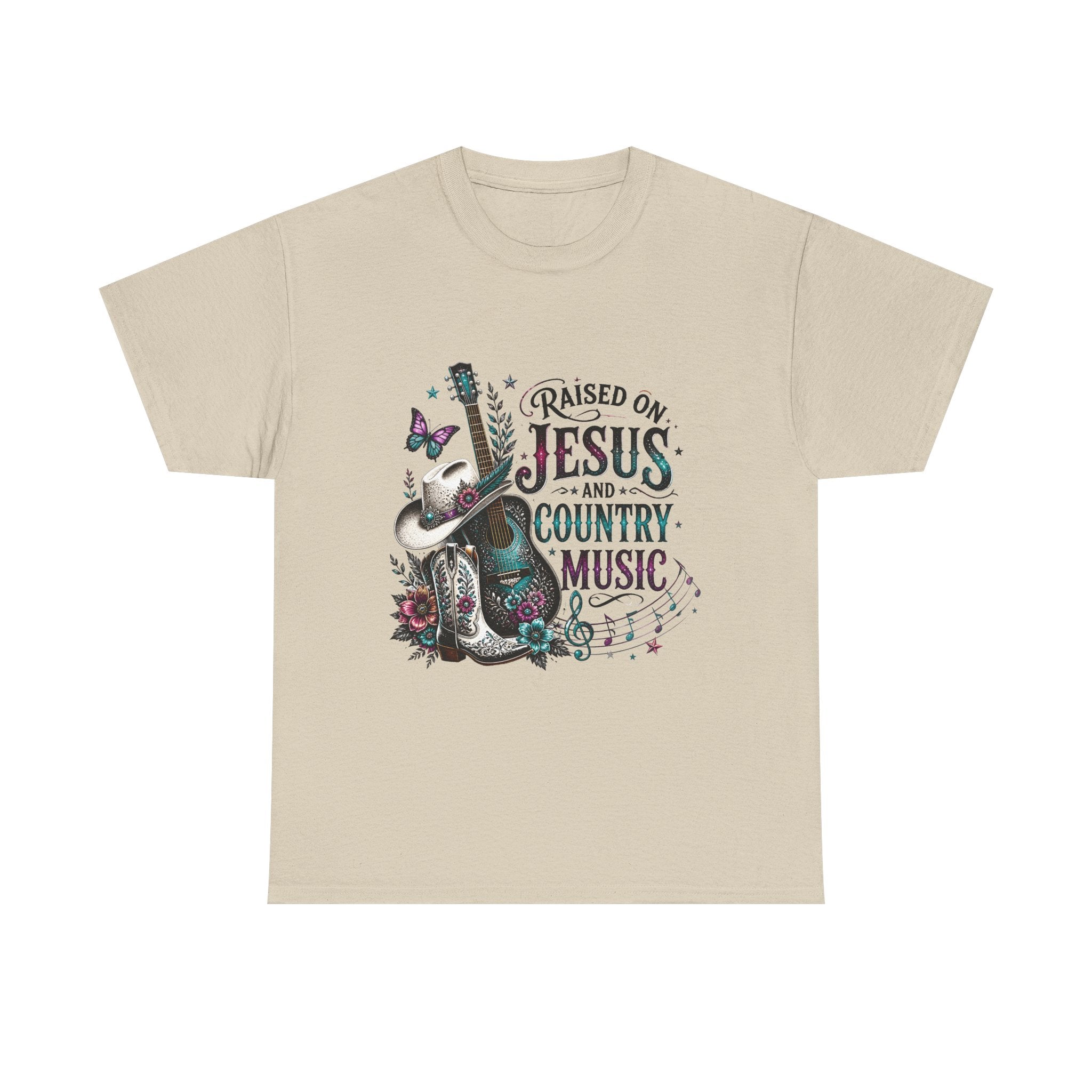 Raised on Jesus and Country Music T-Shirt