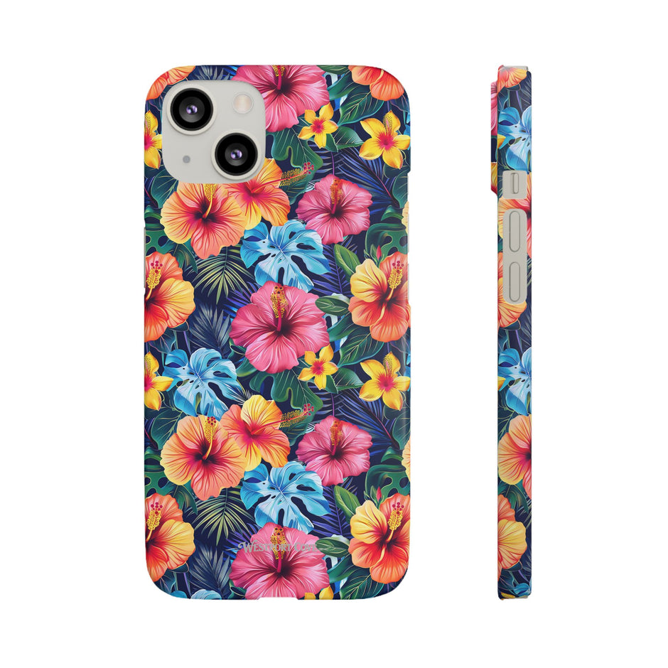 Tropical Hibiscus - Elite Phone Case — Floral Hawaiian Pattern Phone Cover
