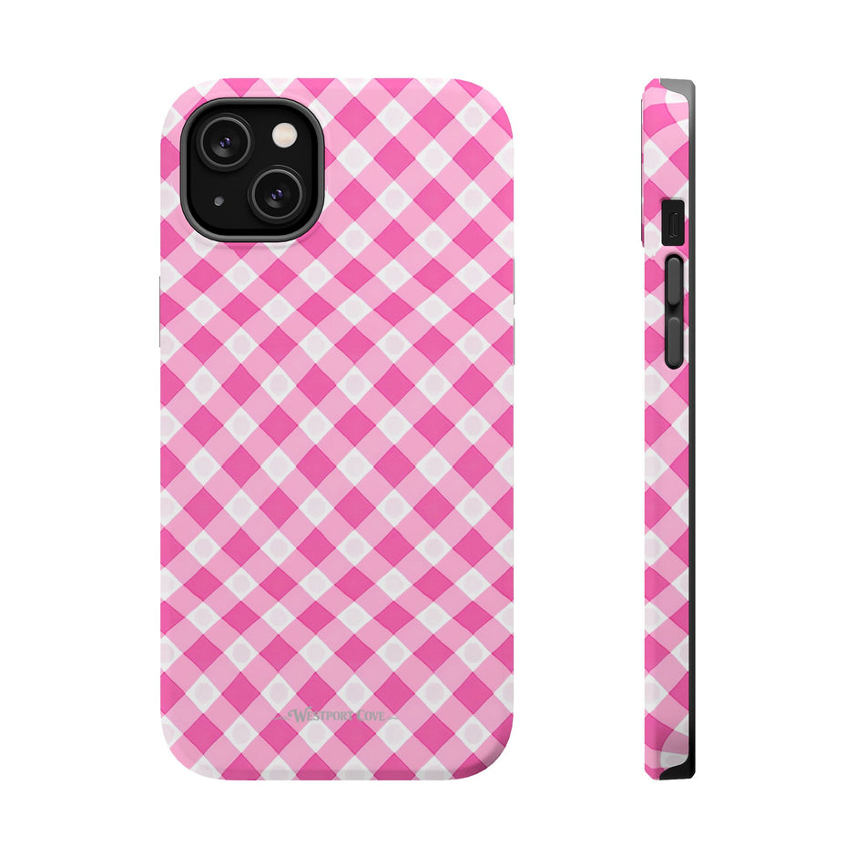 Pink Gingham - Extreme Phone Case