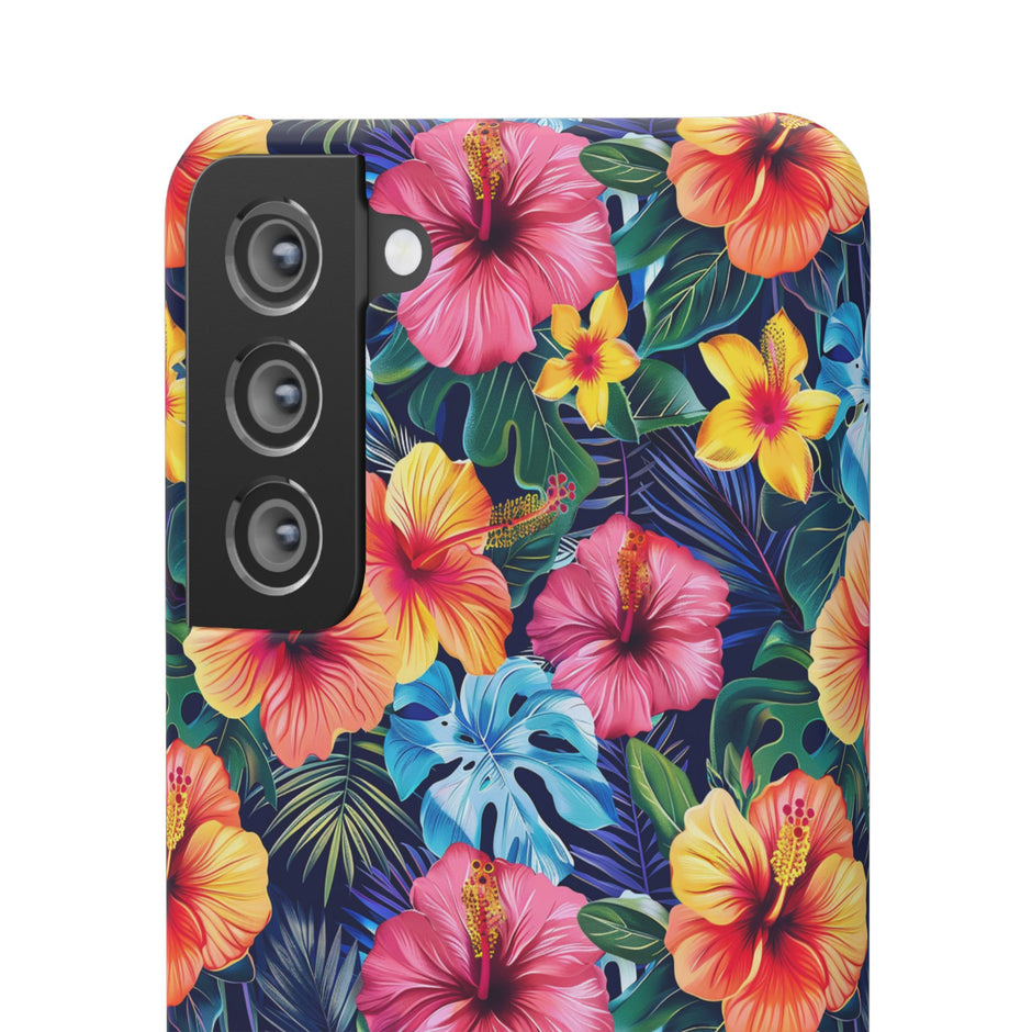 Tropical Hibiscus - Elite Phone Case — Floral Hawaiian Pattern Phone Cover