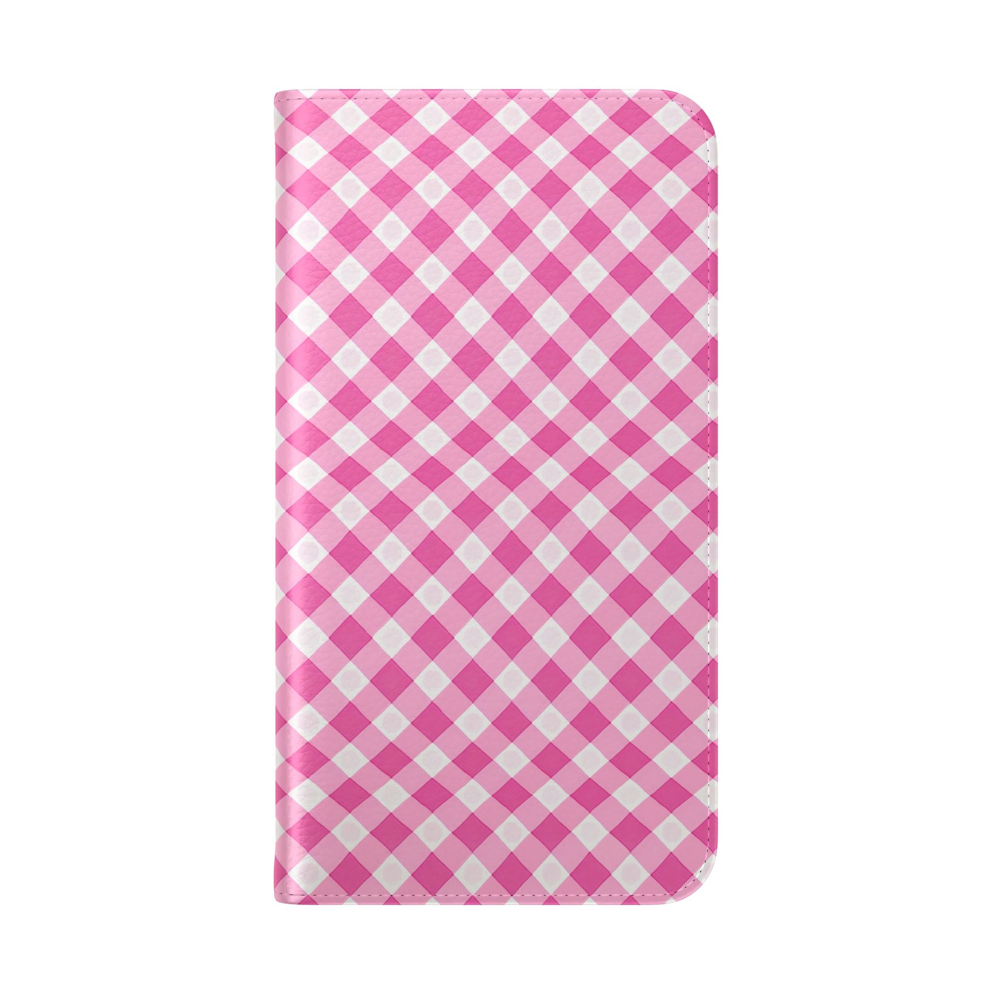Pink Gingham - Flip Case – Wallet Flip Case with Card Slots