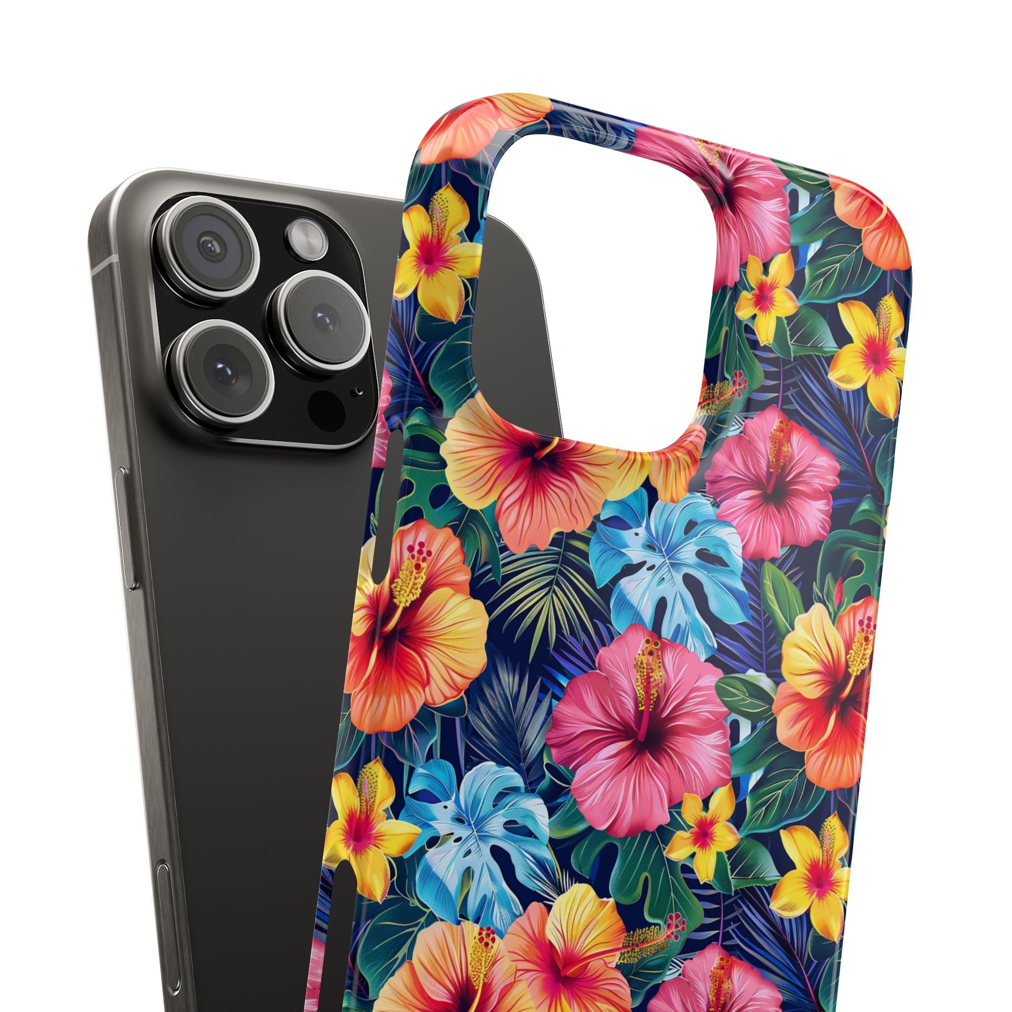 Tropical Hibiscus - Elite Phone Case — Floral Hawaiian Pattern Phone Cover