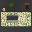 Strawberry Delight Desk Mat — Floral Vintage Garden Mouse Pad/Desk Protector