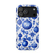 Blue and White Christmas Ornaments Extreme Impact MagSafe Phone Case